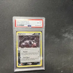 Swirled 2007 Vintage Pokemon Mightyena Holo Ex power keepers 18/108 PSA 9 POP 34 - Image 1