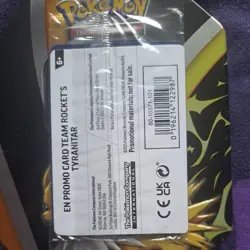 Team Rocket's Tyranitar 096/182 Sealed | Destined Rivals | Pokemon Center Stamp - Image 2