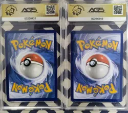 Pokemon Graded Slabs AGS Certified Pikachu & Galvantula 10 Gem Mint - Image 2