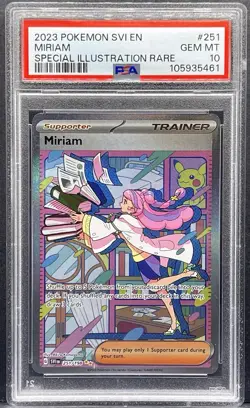 2023 POKEMON SVI EN-SCARLET & VIOLET SPECIAL ILLUSTRATION RARE MIRIAM PSA 10 - Image 1
