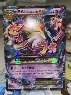 Pokemon M Alakazam EX Holo Ultra Rare TCG Card 26/124 XY Fates Collide - Image 1