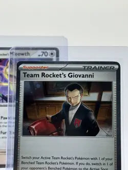 Team Rocket's Giovanni 174/182 & Meowth 149/182 Cosmos Holo Promo Set - MINT+ - Image 3
