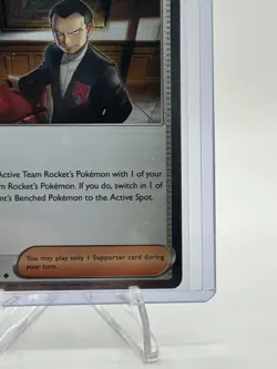 Team Rocket's Giovanni 174/182 & Meowth 149/182 Cosmos Holo Promo Set - MINT+ - Image 5