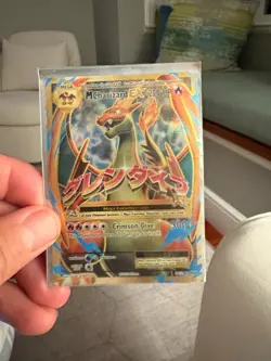 Japanese Mega Charizard EX 146/XY-P Pokemon Card - Played Condition - Image 1