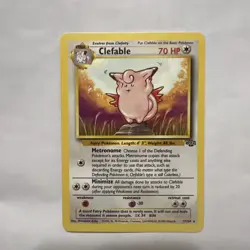 1999 Pokemon Card Jungle Clefable 17/64 Rare Non Holo LP - Image 1