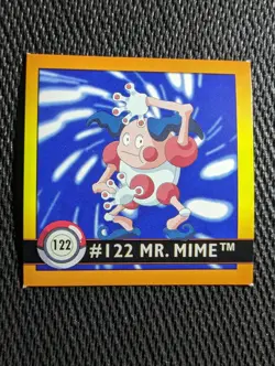 Mr. MIme #122 Pokemon 1999 Artbox Sticker NM - Image 1
