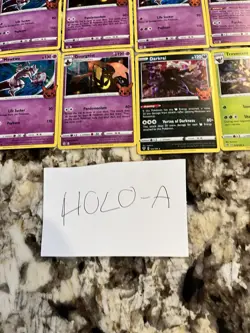 Pokemon Card Lot Hologram Holo Foil Cards Rare Darkrai Mewtwo Gengar Dark Poison - Image 2