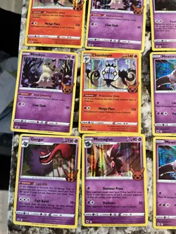 Pokemon Card Lot Hologram Holo Foil Cards Rare Darkrai Mewtwo Gengar Dark Poison - Image 4