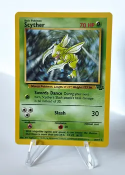 Scyther 26/64 Pokemon Card TCG Jungle Unlimited Non Holo Rare HP - Image 1