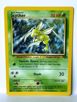 Scyther 26/64 Pokemon Card TCG Jungle Unlimited Non Holo Rare HP - Image 3