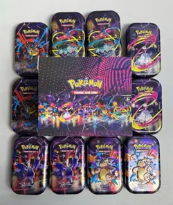 Pokemon TCG Mega Heroes Mini Tin Display TIN ONLY 1 per - Image 2