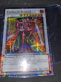 Crimson Blader RA04-EN161 Quarter Century Secret Rare NM Yugioh - Image 1