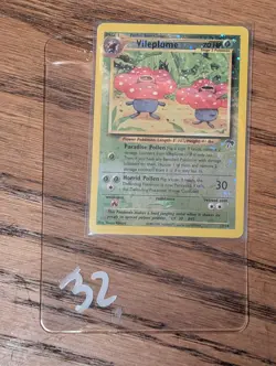 NM Vileplume 17/18 Southern Islands Reverse Holo Promo Pokemon Card - Image 3