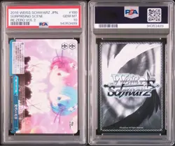 Weiss Schwarz Rem Ram Re:Zero PSA10 Trading Card with Case Rare Out of Print - Image 3