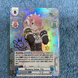 Re:Zero Memory Snow Ram SP Trading Card Rare Japonese Limited - Image 1