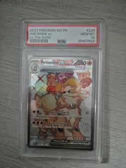 Pokemon TCG Scarlet & Violet Arcanine EX Card 224/198 PSA 10 - Image 1