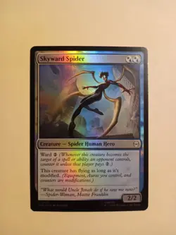 NM Foil Skyward Spider, MTG, Marvel's Spider-Man, Magic the Gathering, 146 - Image 1