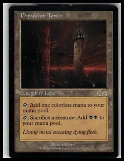 MTG Urza's Saga #322 Phyrexian Tower Rare - Image 1