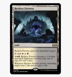 Restless Fortress - Wilds of Eldraine (WOE) - MTG Rare #259 | Regular Card - Image 1