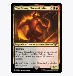 The Balrog, Flame of Udun - The Lord of the Rings (LTR) MTG Rare #297 | Regular - Image 1