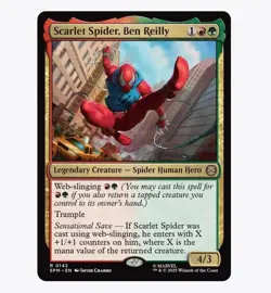 Scarlet Spider, Ben Reilly - Marvel's Spider-Man (SPM) MTG Rare #142 | Regular - Image 1