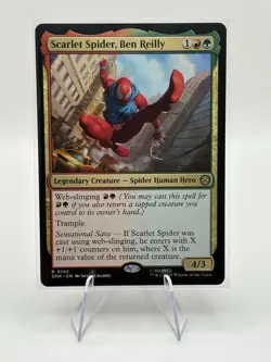 Scarlet Spider, Ben Reilly - Marvel's Spider-Man (SPM) MTG Rare #142 | Regular - Image 2