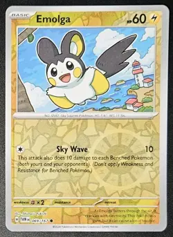 Emolga 069/167 2024 Pokemon SV06 Twighlight Masquerade Reverse Holo - Image 1