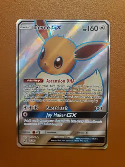 Eevee GX Black Star Promo SM242 Pokemon Tag Team Powers Sun & Moon NM Full Art - Image 1