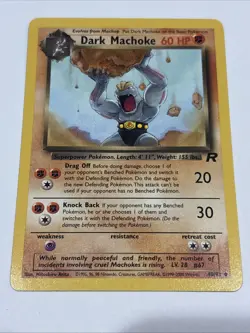 Dark Machoke 1st edition Team Rocket 40/82 WOTC vintage Pokemon - Image 1
