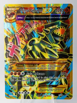 PRIMAL GROUDON EX - SHINY FULL ART / FA - 97/98 POKEMON XY ANCIENT ORIGINS - NM - Image 2