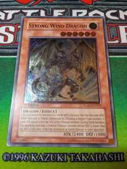 MP 1st Ed Strong Wind Dragon RGBT-EN003 Ultimate Rare Yugioh! (Tracked) - Image 3