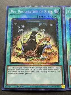 3x Pre-Preparation Of Rites | RA01 | Collectors Rare | NM | 1st Ed | YuGiOh! - Image 3