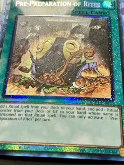 3x Pre-Preparation Of Rites | RA01 | Collectors Rare | NM | 1st Ed | YuGiOh! - Image 4
