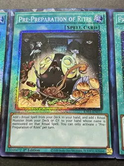 3x Pre-Preparation Of Rites | RA01 | Collectors Rare | NM | 1st Ed | YuGiOh! - Image 5