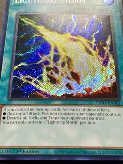 3x Lightning Storm | RA01-EN061 | Secret Rares | NM | 1st Edition | YuGiOh! - Image 2