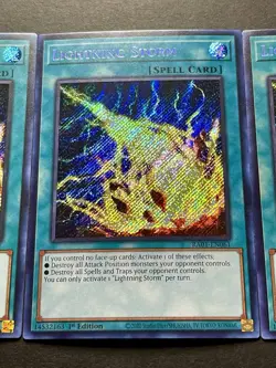 3x Lightning Storm | RA01-EN061 | Secret Rares | NM | 1st Edition | YuGiOh! - Image 5