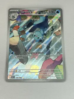 Pokemon Dewott Illustration Rare Card 106/086 S&V White Flare Near Mint - Image 3