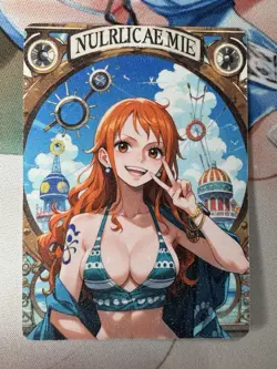 (NSFW) Nami One Piece Goddess Story Waifu Anime Custom Card - Image 1