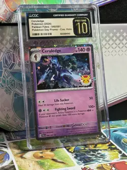 CGC 10 PRISTINE Ceruledge 040/091 Cosmos Holo Pokemon Day Promo 2024 Card - Image 1