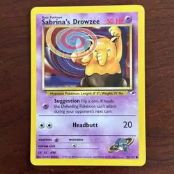 Sabrina's Drowzee 92/132 Common Gym Heroes Pokemon Card - Image 1