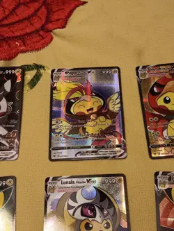 6 Pikachu Pokemon Card Holo GX VSTAR VMAX GX EX Cosplay Art - Image 3
