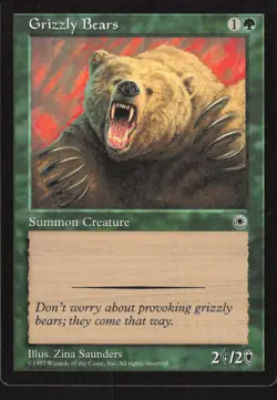 Magic The Gathering Portal # Grizzly Bears MTG Card TCCCX - Image 1