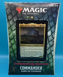 Aura of Courage Commander Deck Adventures in The Forgotten Realms D&D Dragons 630509982677 - Image 1