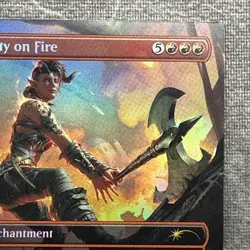City on Fire - Secret Lair Drop Series (SLD) #1803 NM Borderless Rainbow Foil - Image 3