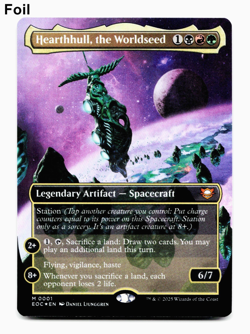 Hearthhull, the Worldseed (Borderless Foil) [Commander: Edge of Eternities] MTG - Image 1
