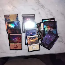 MTG - Edge Of Eternities Bulk Land - Set Of 25 Foil And Non-Foil Basic Lands - Image 1