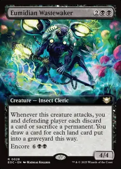 Eumidian Wastewaker- Commander: Edge of Eternity Extended Art Regular MTG-NM - Image 1