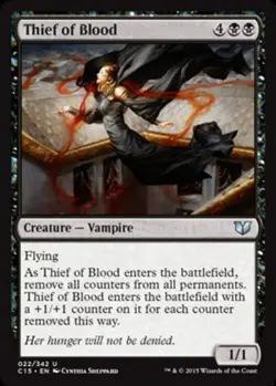 Near Mint x 1 Thief of Blood Commander 2015 - Image 1
