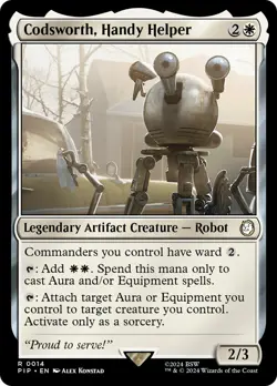 MTG Codsworth, Handy Helper [Fallout] Near Mint Magic - Image 1