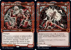 Near Mint x 1 Toralf, God of Fury // Toralf's Hammer - Showcase Kaldheim Variant - Image 1